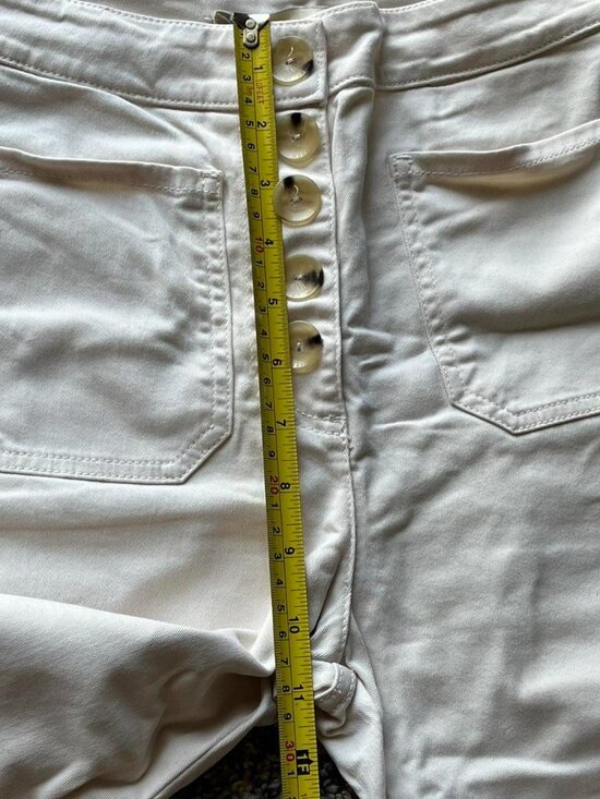 Paloma Wool White High Waisted Jeans Size 36 Interview Coquette Spring Soft Girl - Picture 6 of 8